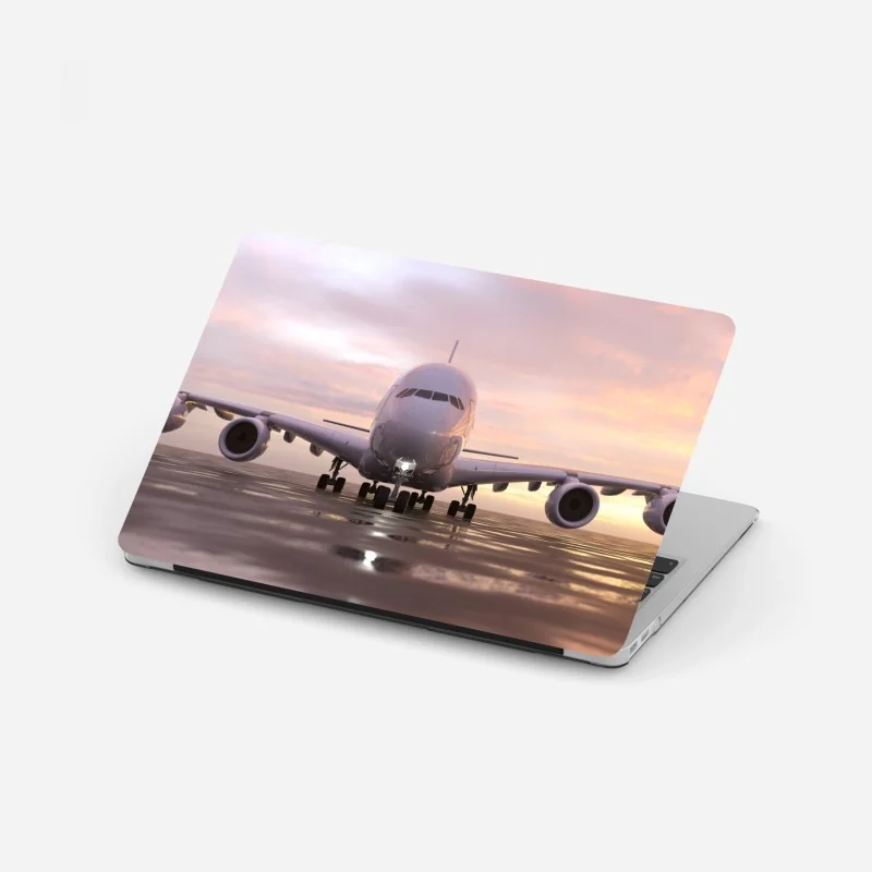 Laptop-Aufkleber rote mohnwiese im sonnenlicht – Wallnifity®