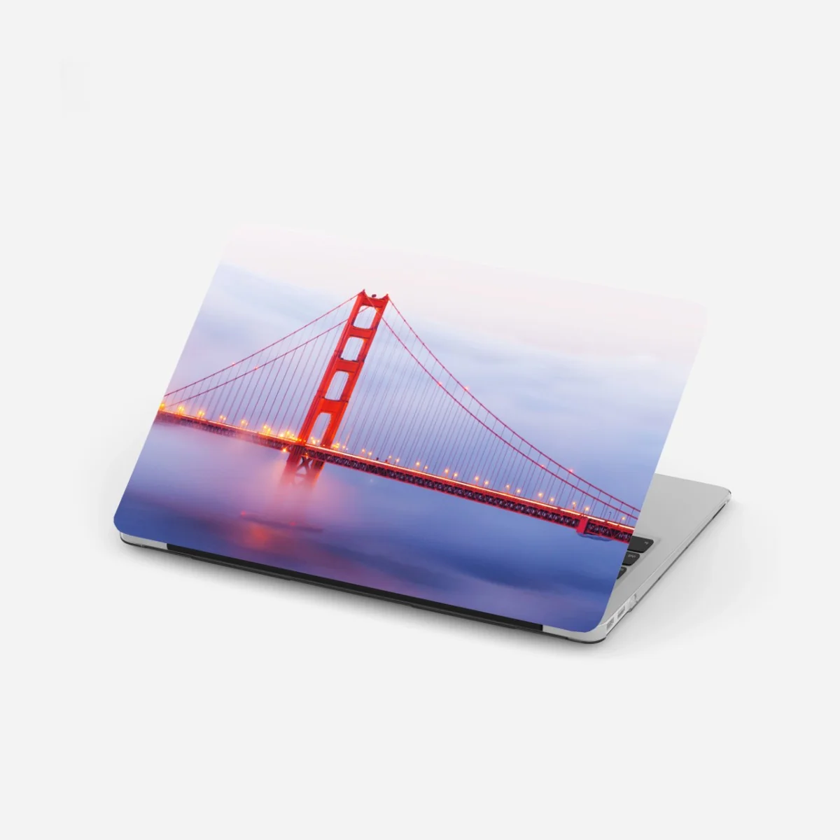 Laptop-Aufkleber Golden Gate brücke im nebel – Wallnifity® Laptop-Aufkleber Golden Gate brücke im nebel – Wallnifity®