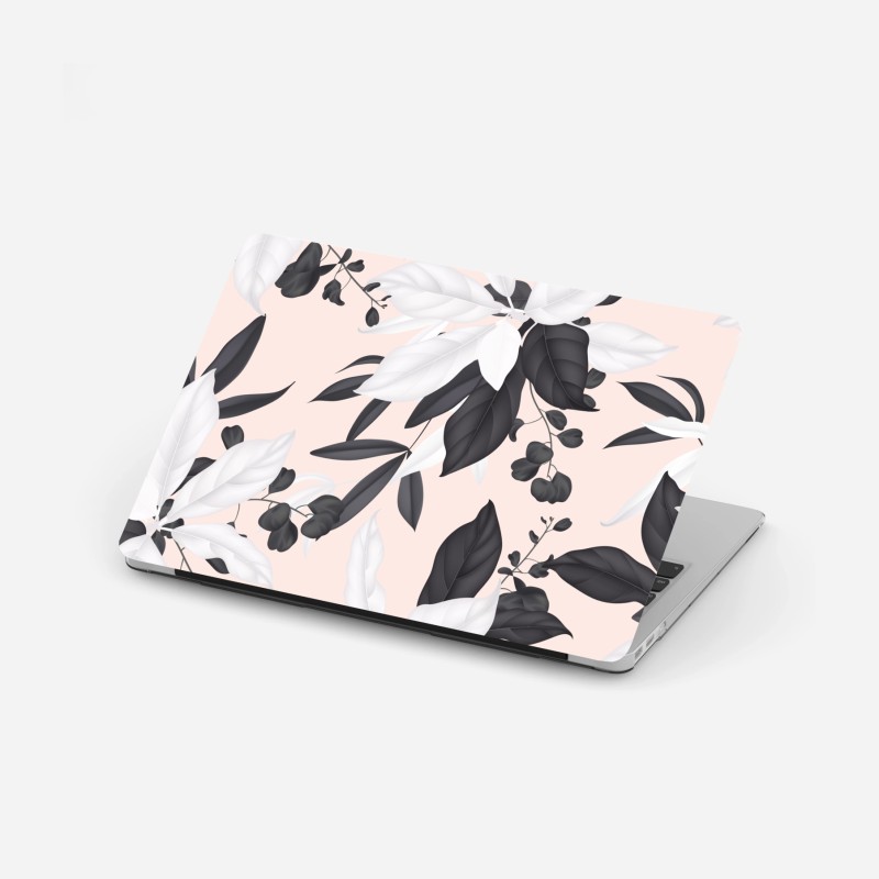 Laptop-Aufkleber zarte pastell botanische blätter