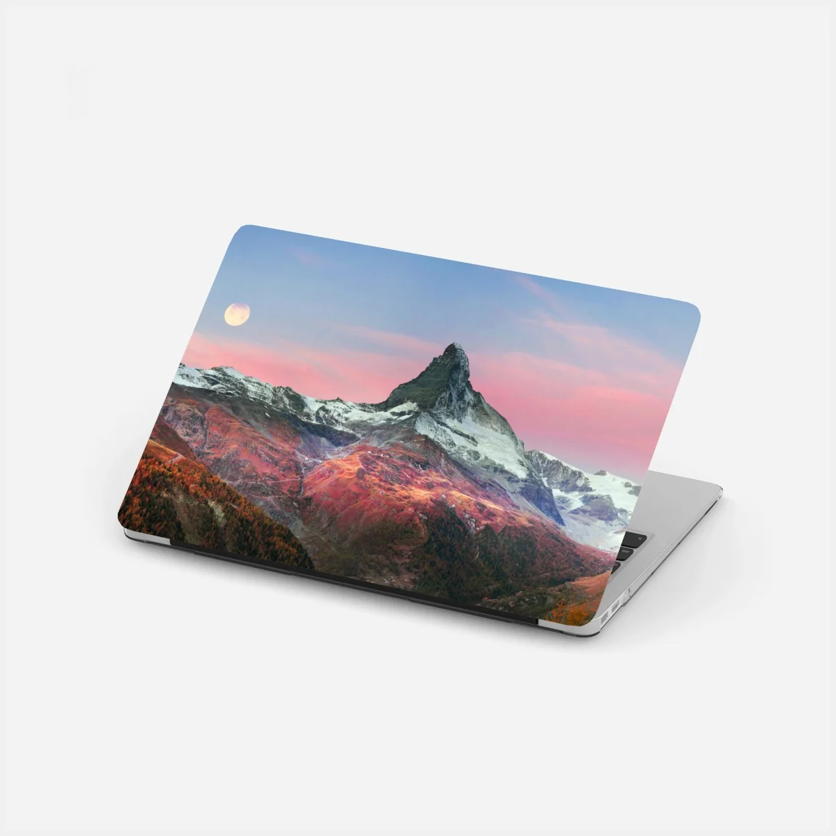 Laptop-Aufkleber herbstliche panoramaaufnahme des Matterhorns bei sonnenuntergang – Wallnifity® Laptop-Aufkleber herbstliche panoramaaufnahme des Matterhorns bei sonnenuntergang – Wallnifity®