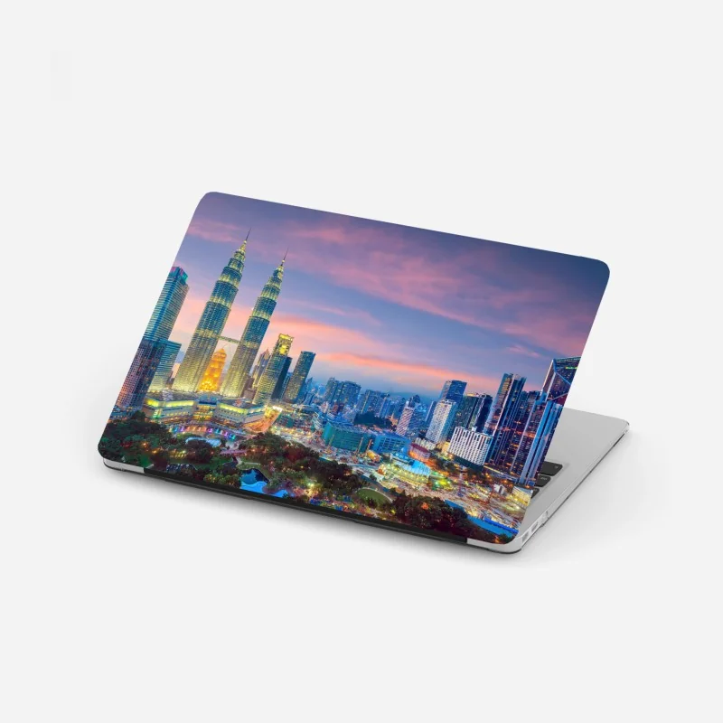 Laptop-Aufkleber türkiser aquarellausbruch abstrakt – Wallnifity®