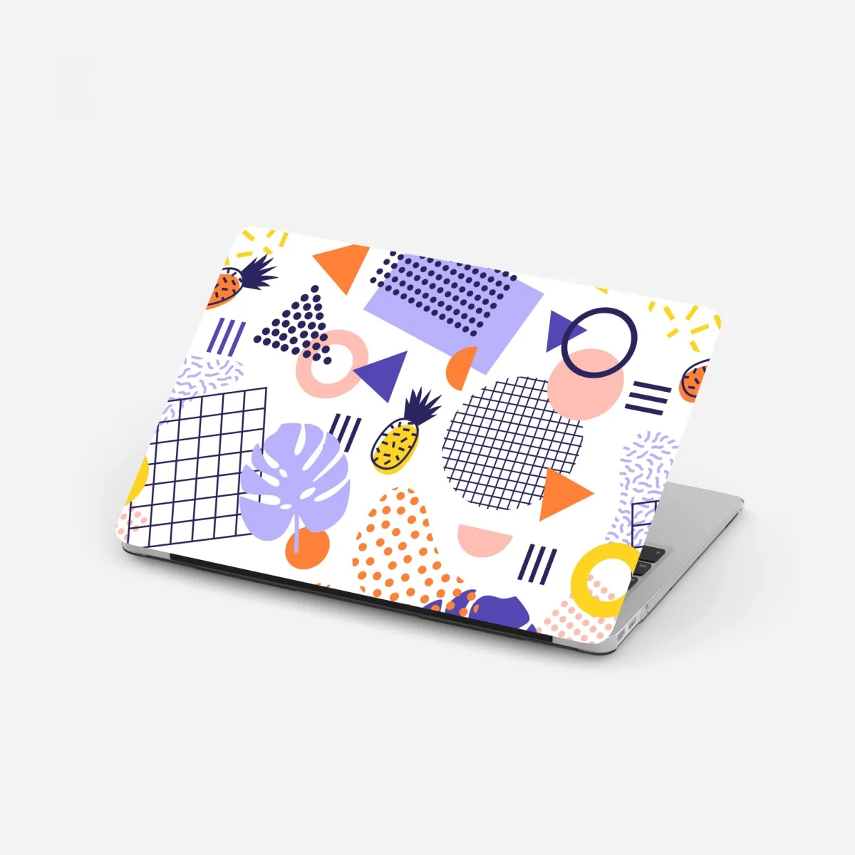 Laptop-Aufkleber verspieltes tropisches geometrisches muster – Wallnifity®