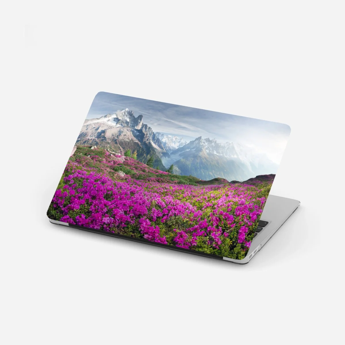 Laptop-Aufkleber alpine rhododendronwiese bei Mont Blanc – Wallnifity® Laptop-Aufkleber alpine rhododendronwiese bei Mont Blanc – Wallnifity®