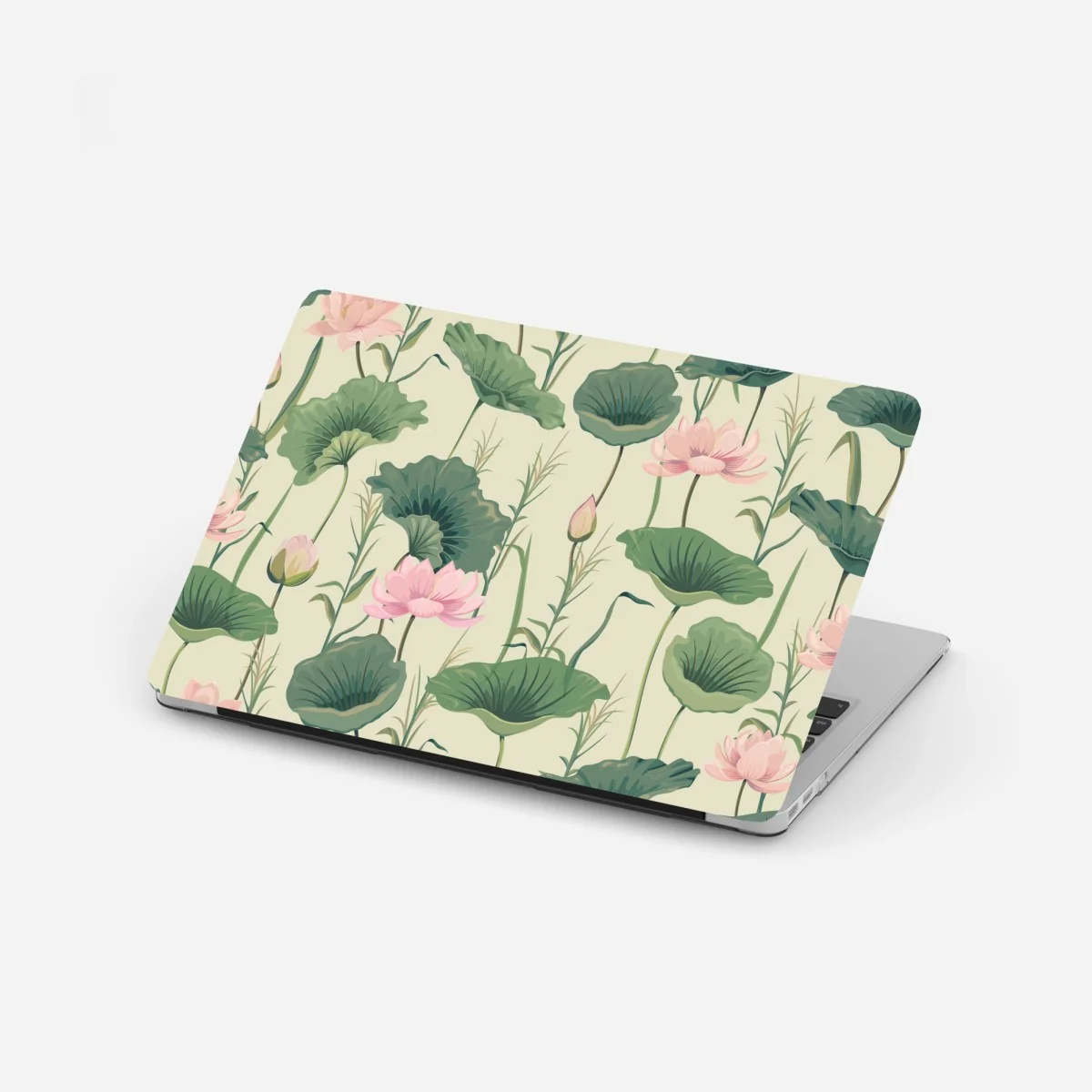 Laptop-Aufkleber sanfter lotusgarten botanisches muster – Wallnifity® Laptop-Aufkleber sanfter lotusgarten botanisches muster – Wallnifity®