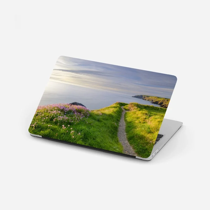 Laptop-Aufkleber gold-schwarzer marmorwirbel – Wallnifity®