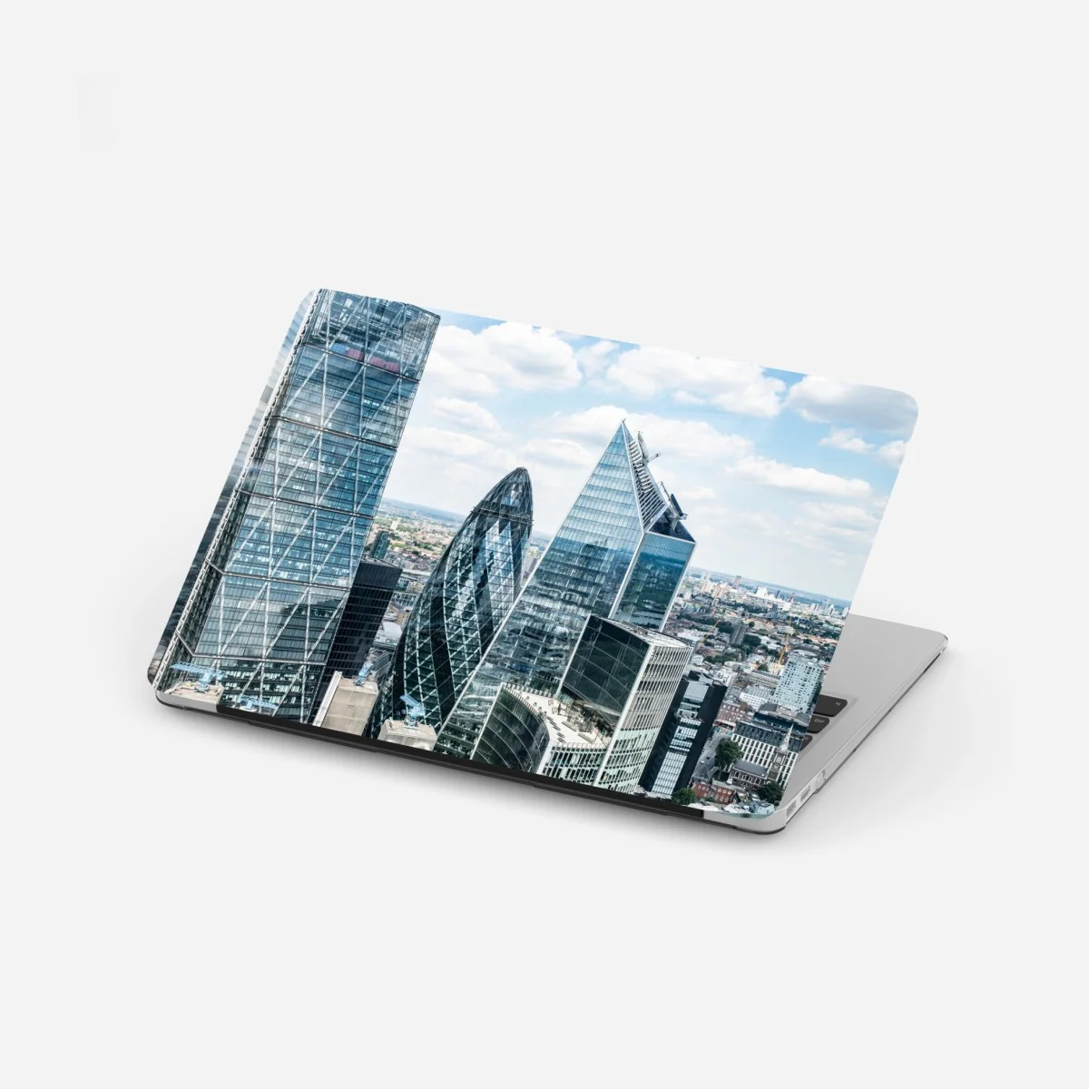 Laptop-Aufkleber moderne London skyline mit gläsernen wolkenkratzern – Wallnifity® Laptop-Aufkleber moderne London skyline mit gläsernen wolkenkratzern – Wallnifity®