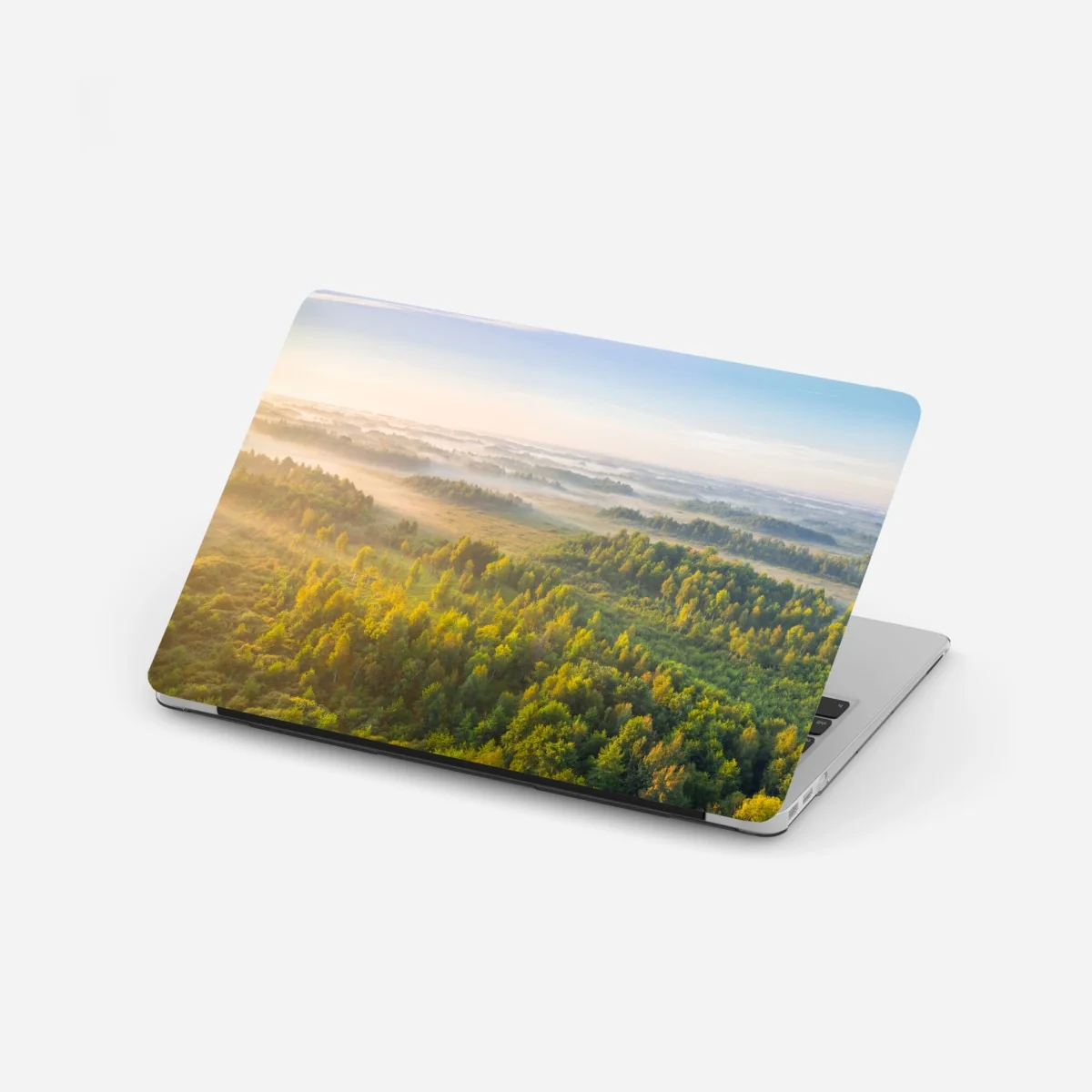 Laptop-Aufkleber nebliger morgen im sumpf von Zvanets – Wallnifity®