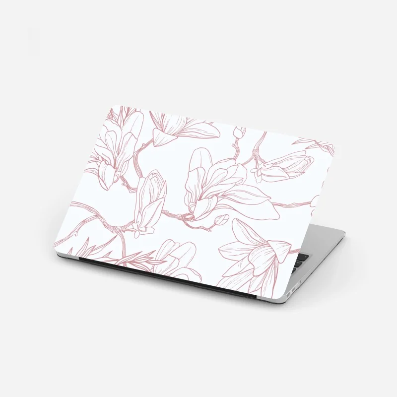 Laptop-Aufkleber raureifbedeckte bäume bei sonnenaufgang – Wallnifity®