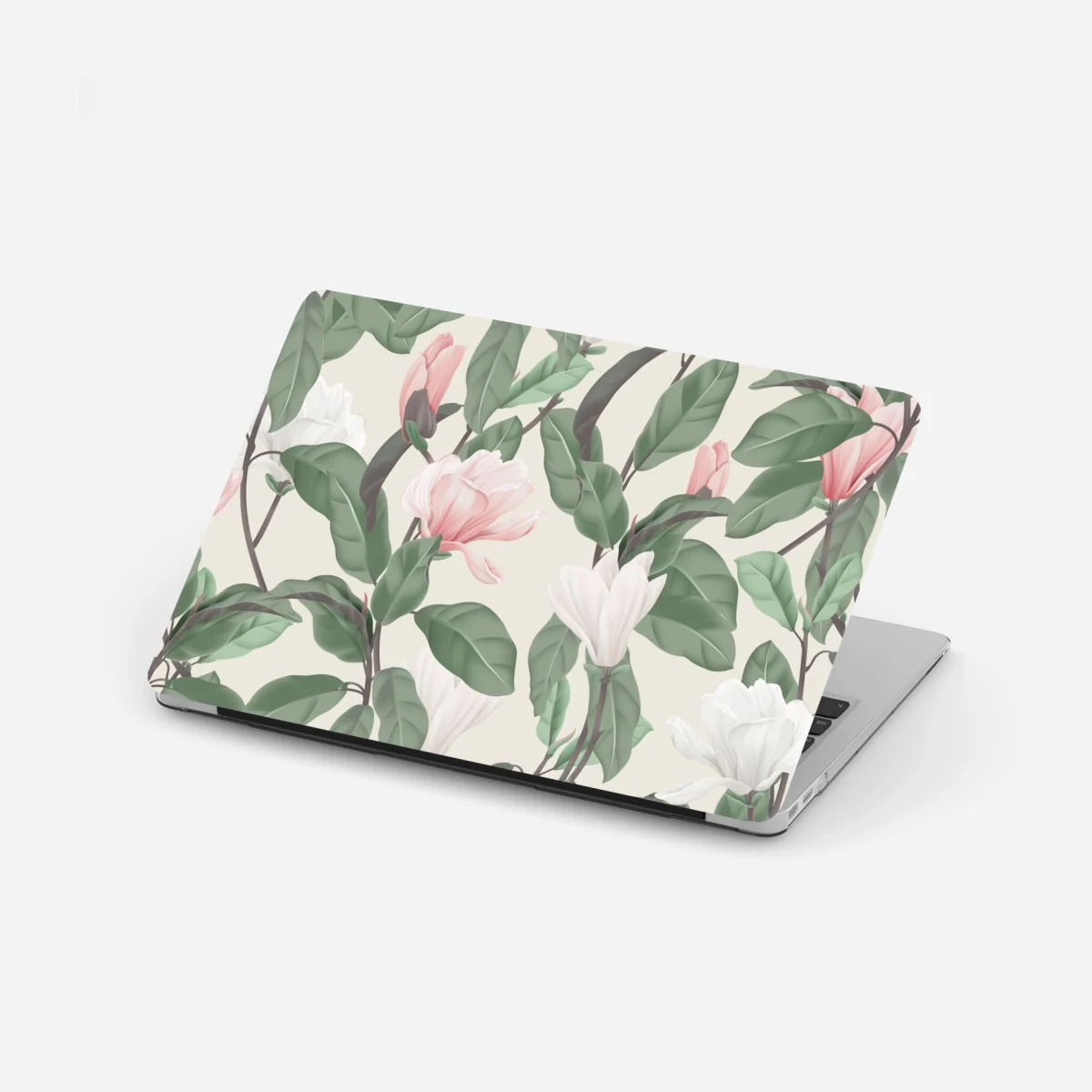 Laptop-Aufkleber pastell magnolienmuster – Wallnifity® Laptop-Aufkleber pastell magnolienmuster – Wallnifity®
