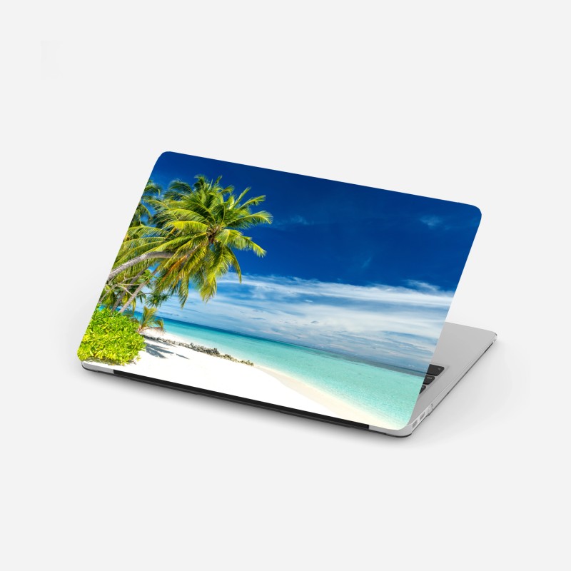 Laptop-Aufkleber goldene fließende linien abstraktes design – Wallnifity®