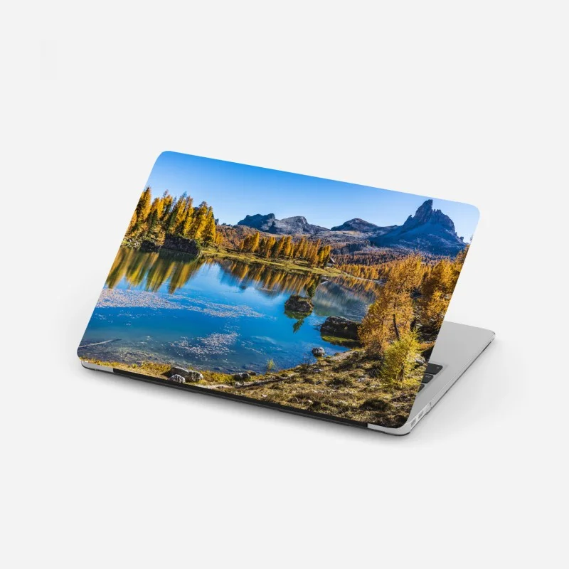 Laptop-Aufkleber monochrome blattkomposition – Wallnifity®