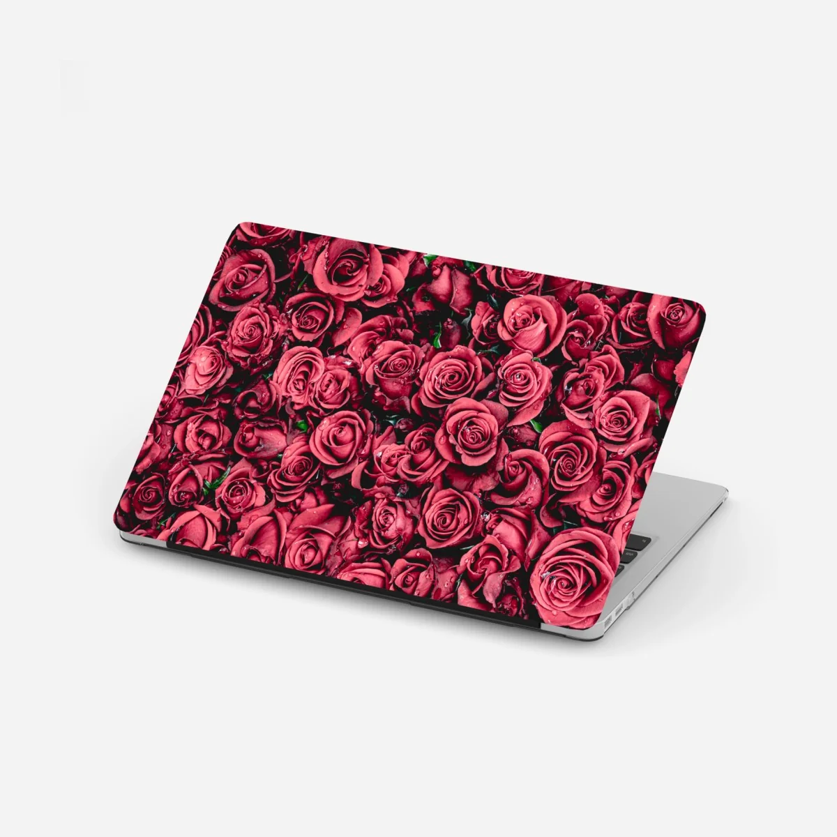 Laptop-Aufkleber pralle rote rosen wandbild – Wallnifity® Laptop-Aufkleber pralle rote rosen wandbild – Wallnifity®