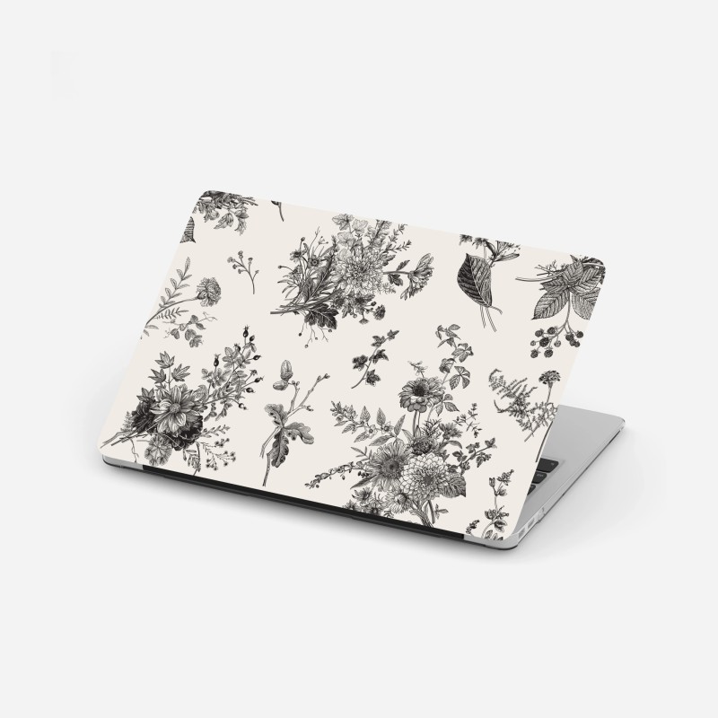 Laptop-Aufkleber botanisches zitronenmuster – Wallnifity®
