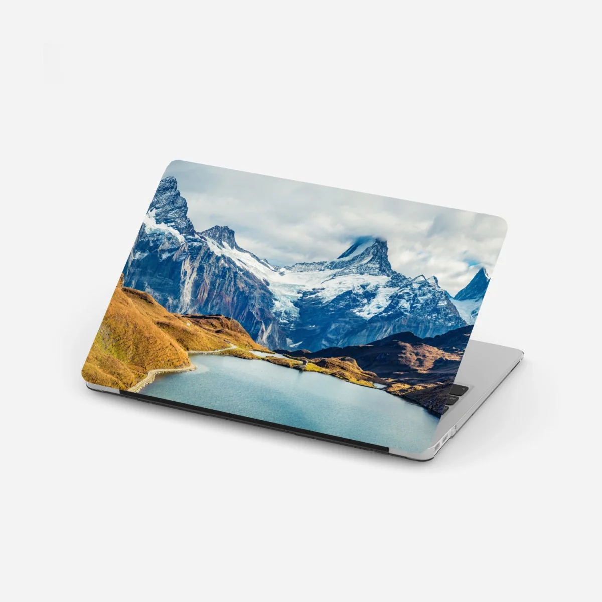 Laptop-Aufkleber morgendliche aussicht am Bachalpsee, Schweizer Alpen – Wallnifity® Laptop-Aufkleber morgendliche aussicht am Bachalpsee, Schweizer Alpen – Wallnifity®