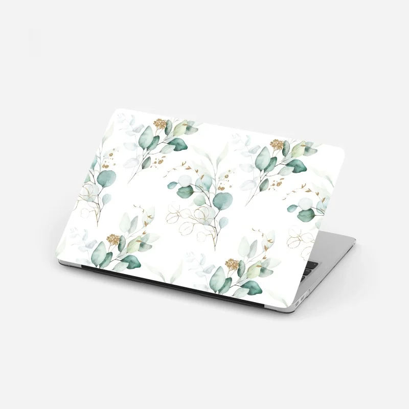 Laptop-Aufkleber zeitloses schwarz-weiß geometrisches muster – Wallnifity®