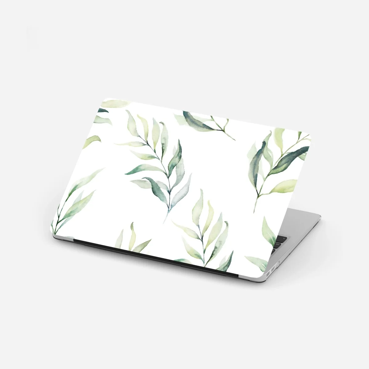 Laptop-Aufkleber sanftes aquarellmuster mit eukalyptusblättern – Wallnifity®