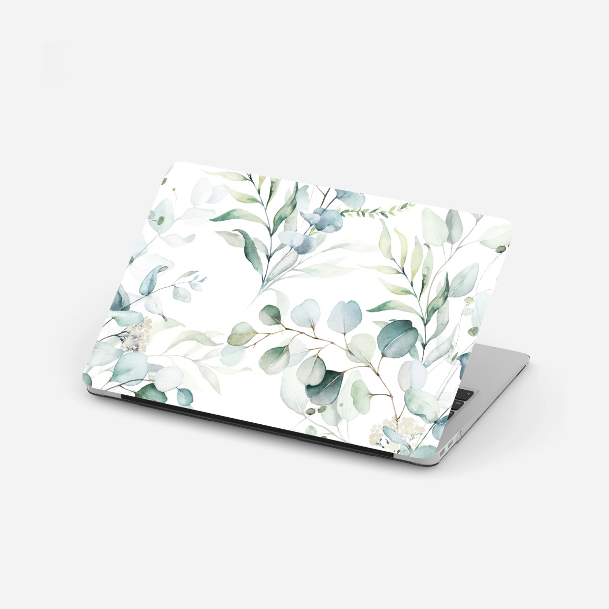 Laptop-Aufkleber aquarell eukalyptus blättermuster – Wallnifity®