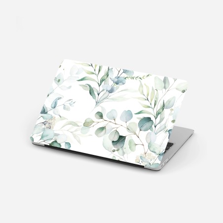 Laptop-Aufkleber aquarell eukalyptus blättermuster – Wallnifity®