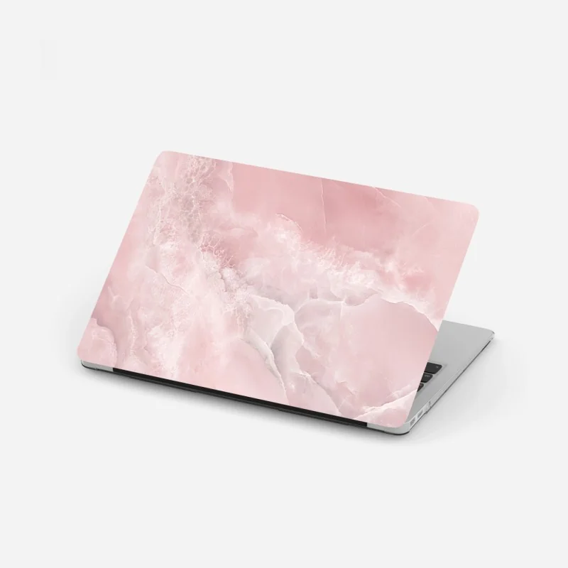 Laptop-Aufkleber zarte rosa marmortextur