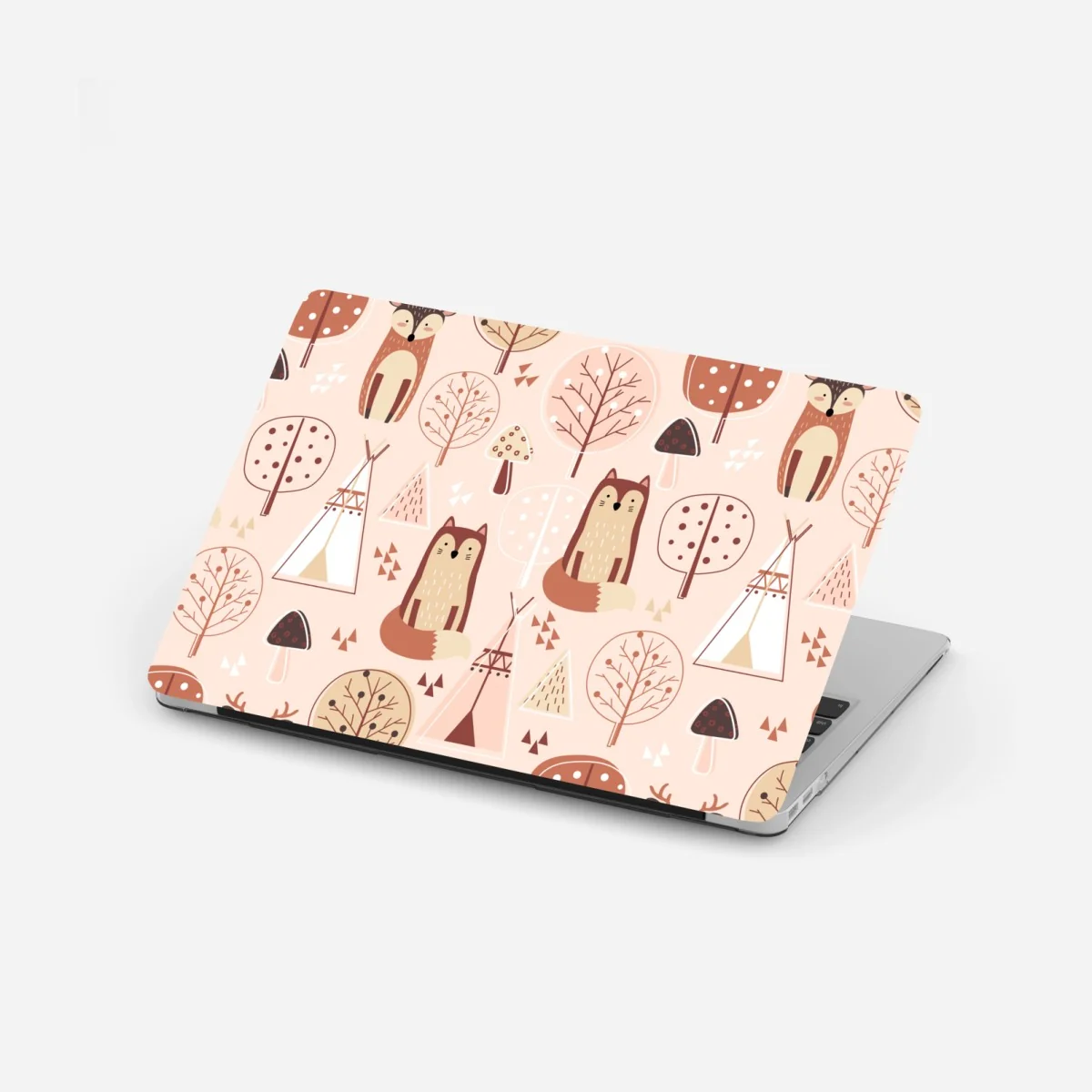 Laptop-Aufkleber waldfüchse muster für kinderzimmer – Wallnifity®