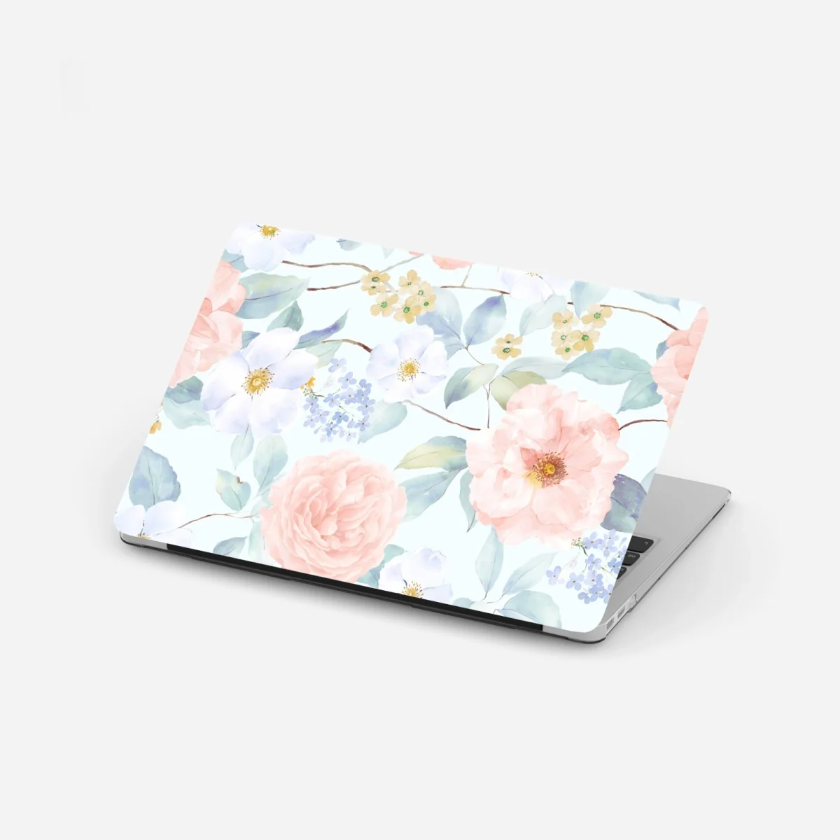 Laptop-Aufkleber zarte pastellblumen in aquarell – Wallnifity® Laptop-Aufkleber zarte pastellblumen in aquarell – Wallnifity®
