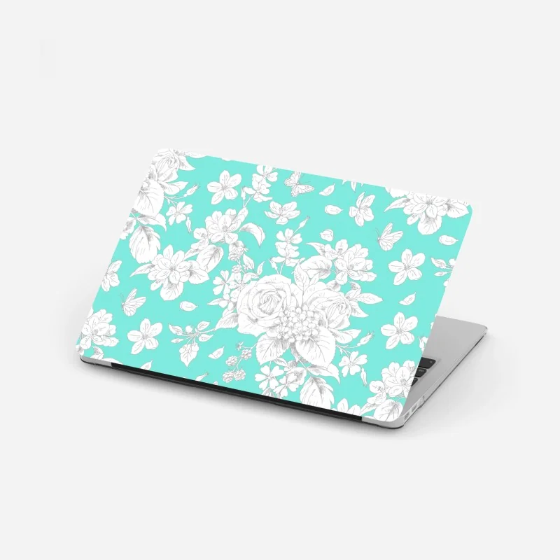 Laptop-Aufkleber blaues bootshaus am ende des stegs – Wallnifity®