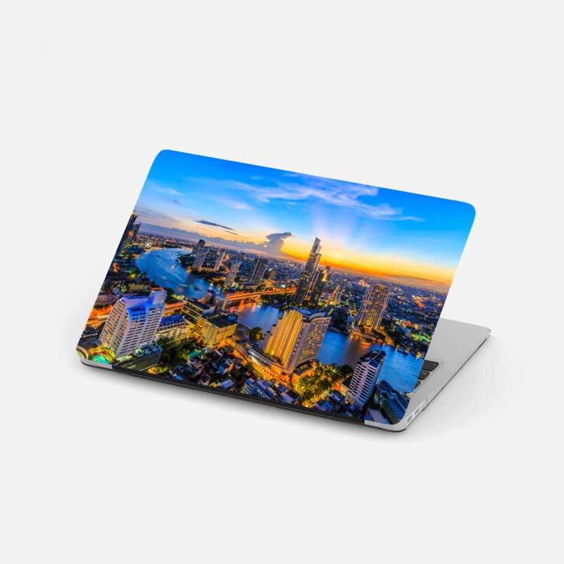 Laptop-Aufkleber zarte pastellblumen in aquarell – Wallnifity®