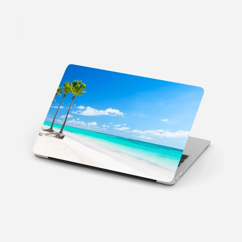 Laptop-Aufkleber tropisches strandpanorama in Punta Cana