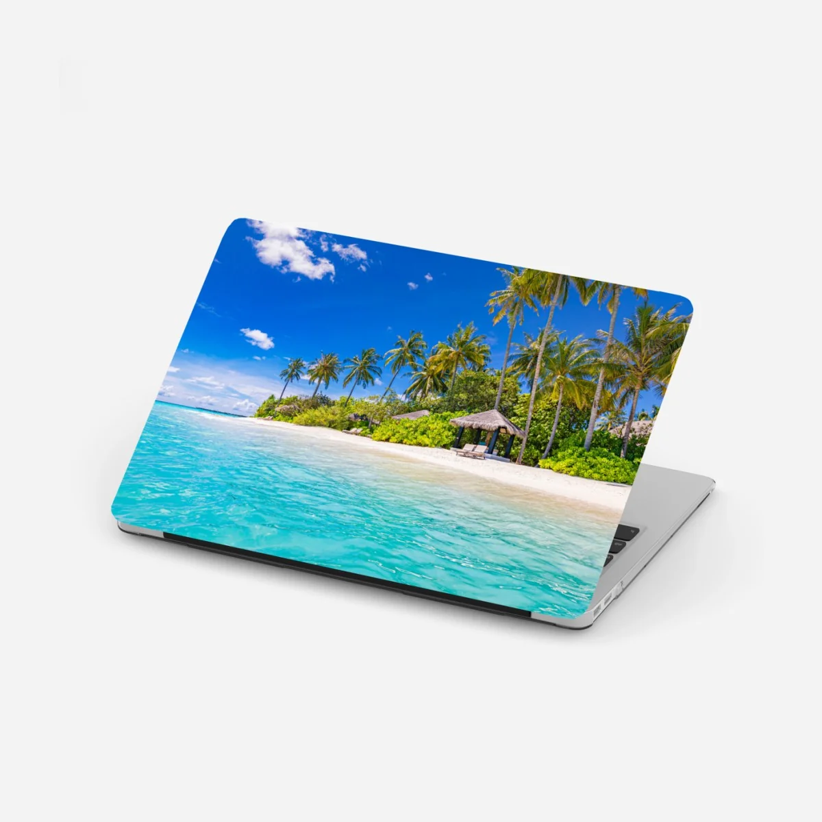 Laptop-Aufkleber tropischer türkisstrand – Wallnifity®