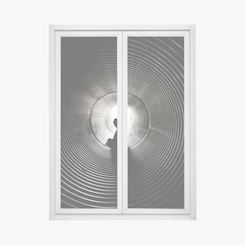 Fensteraufkleber monochromes bogenmuster – Wallnifity®