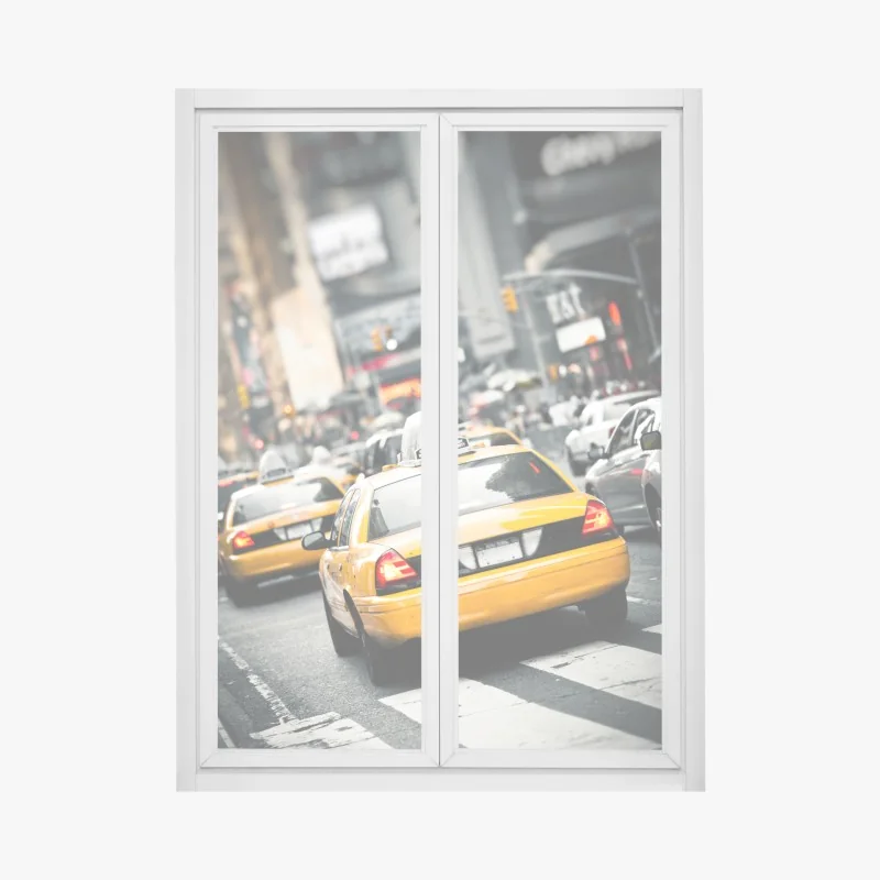 Fensteraufkleber tropisches bananenmuster mit bananenblättern – Wallnifity®