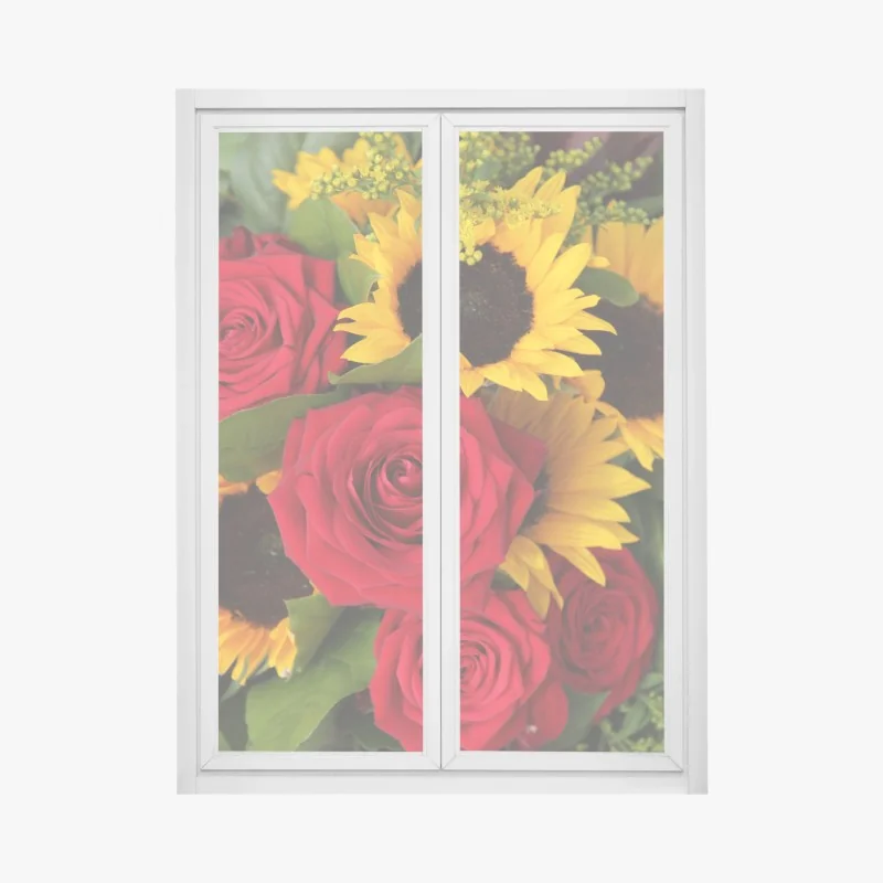 Fensteraufkleber sanftes eukalyptus aquarellmuster – Wallnifity®