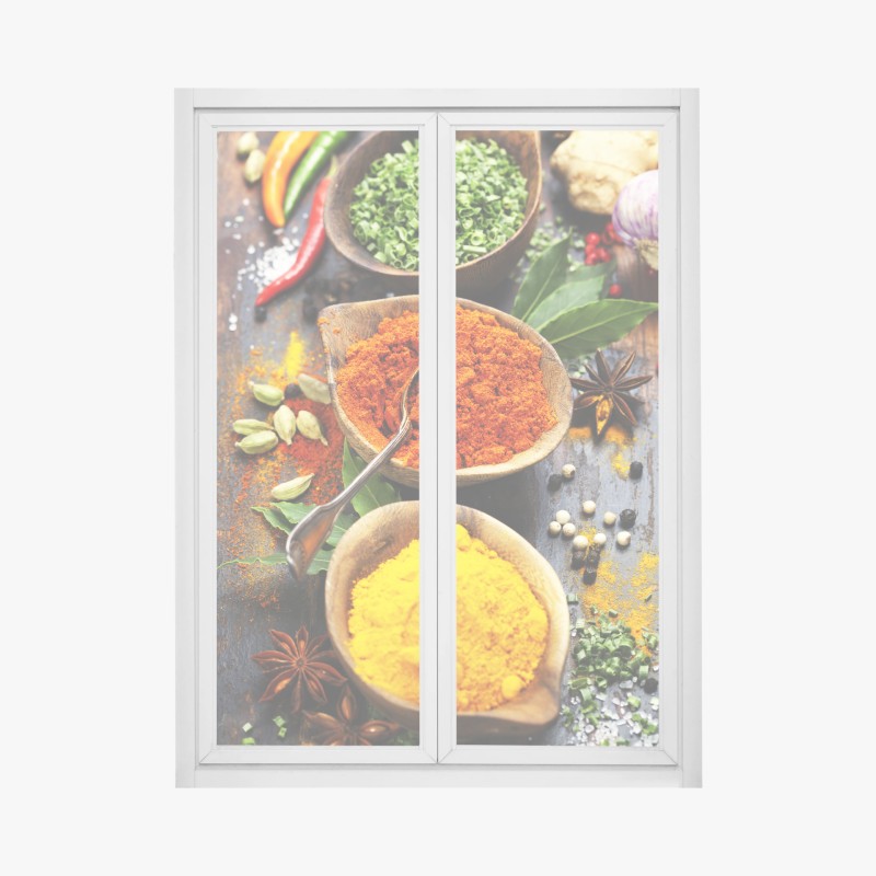 Fensteraufkleber tropisches kakadu-blumenmuster – Wallnifity®