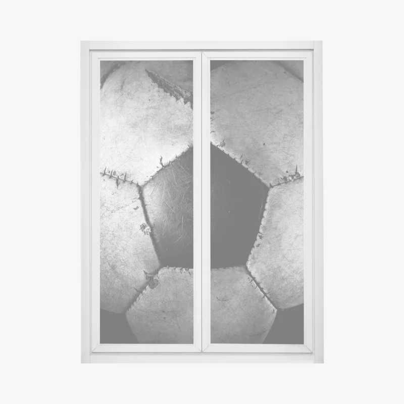 Fensteraufkleber metallische hexagon geometrische fassade – Wallnifity®