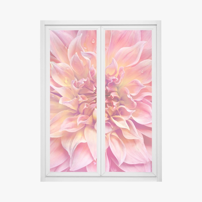 Fensteraufkleber aquarell himbeermuster – Wallnifity®