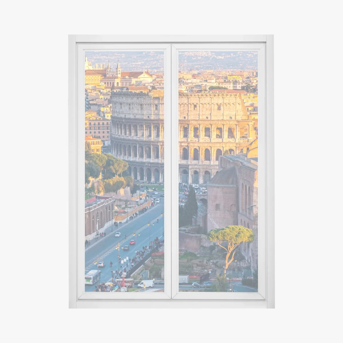 Fensteraufkleber goldenes kolosseum bei sonnenuntergang, Rom – Wallnifity® Fensteraufkleber goldenes kolosseum bei sonnenuntergang, Rom – Wallnifity®