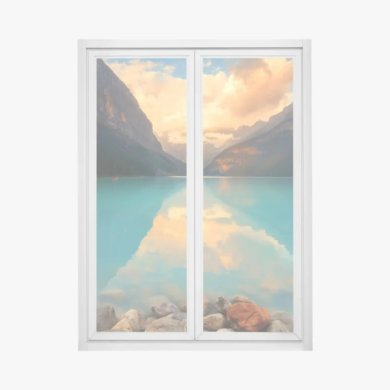 Fensteraufkleber dramatische schwarzweiß-welle des ozeans – Wallnifity®