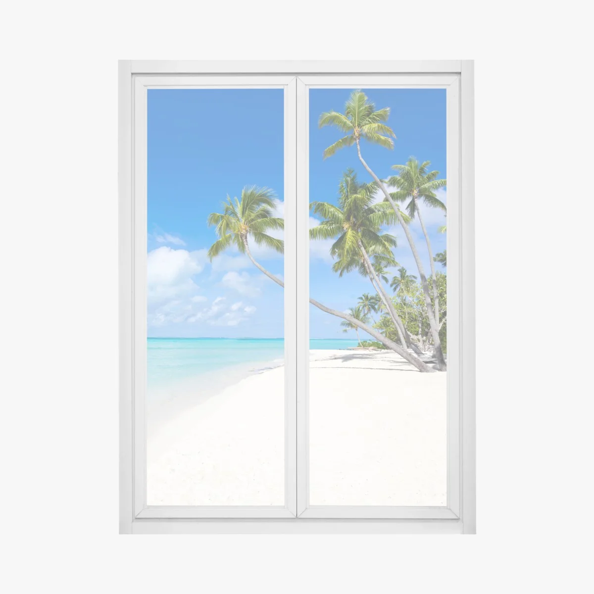 Fensteraufkleber tropischer palmenstrand – Wallnifity® Fensteraufkleber tropischer palmenstrand – Wallnifity®