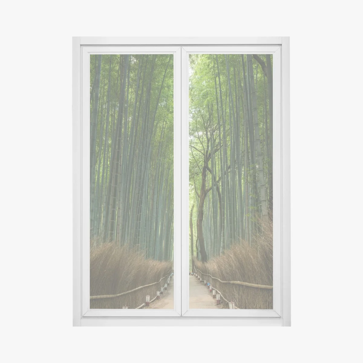 Fensteraufkleber ruhiger bambushainpfad – Wallnifity®