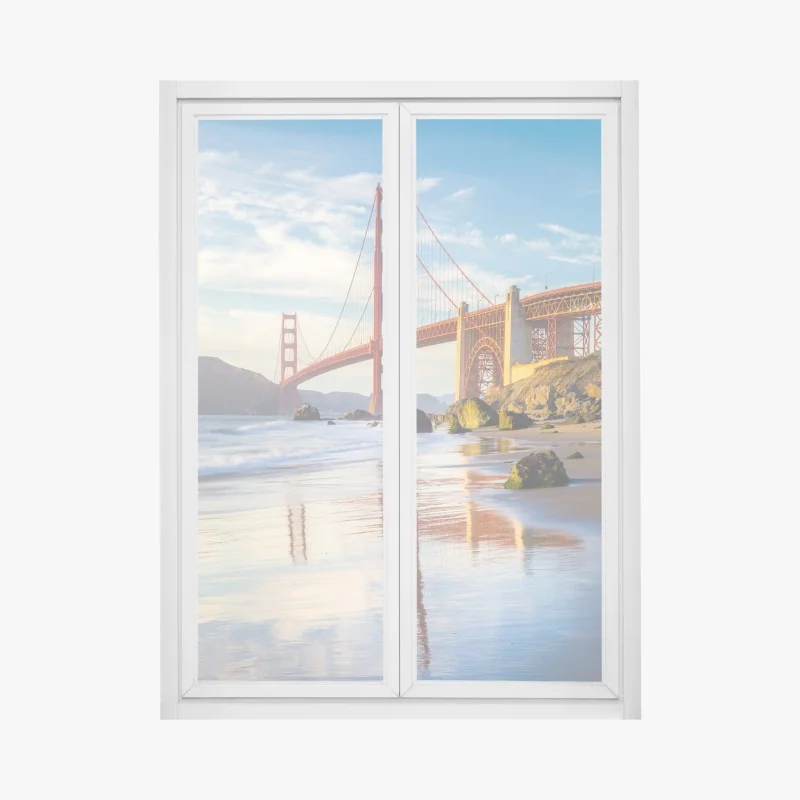 Fensteraufkleber friedlicher wasserfall Jiulong in Luoping, China – Wallnifity®