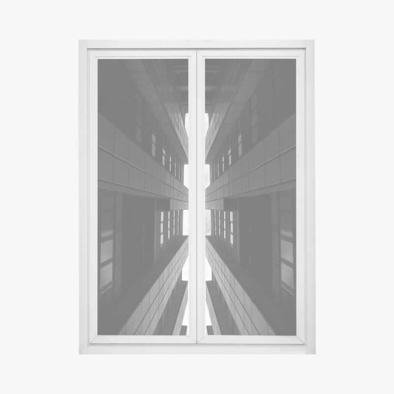 Fensteraufkleber sanftes aquarellmuster mit eukalyptusblättern – Wallnifity®