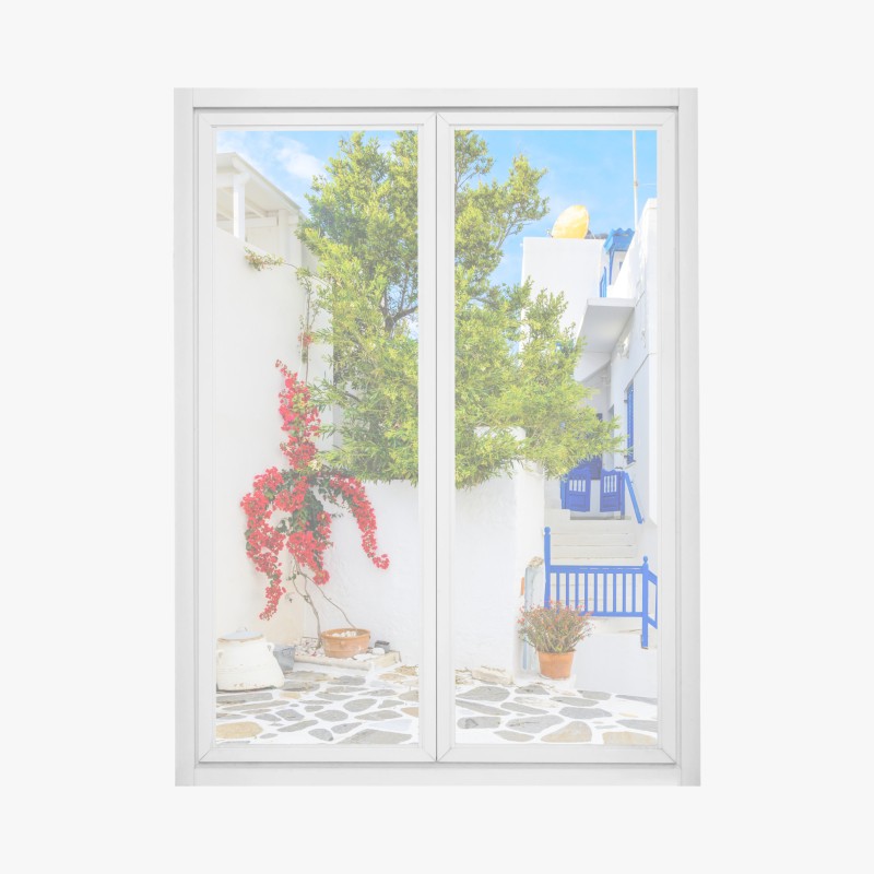 Fensteraufkleber eukalyptus aquarell muster in grüntönen – Wallnifity®