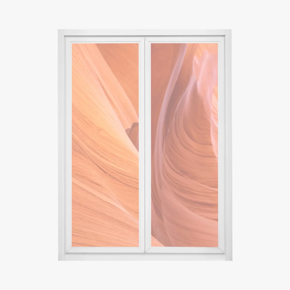 Fensteraufkleber warmer sandstein schlucht abstrakt – Wallnifity®