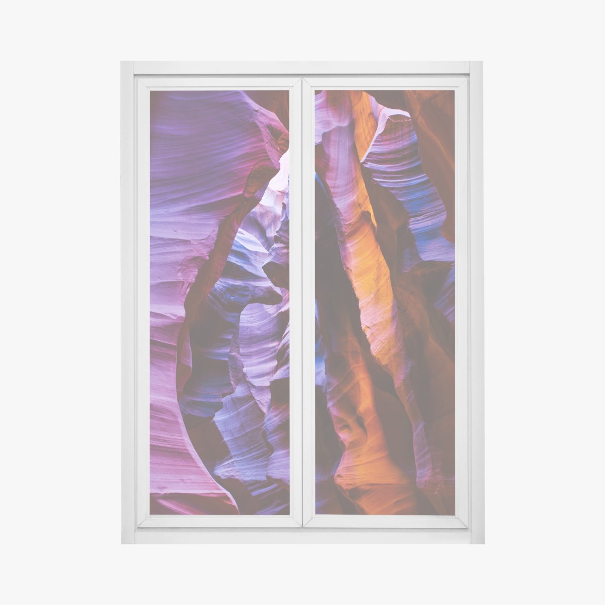 Fensteraufkleber lebhafte felsformationen in der schlucht – Wallnifity®