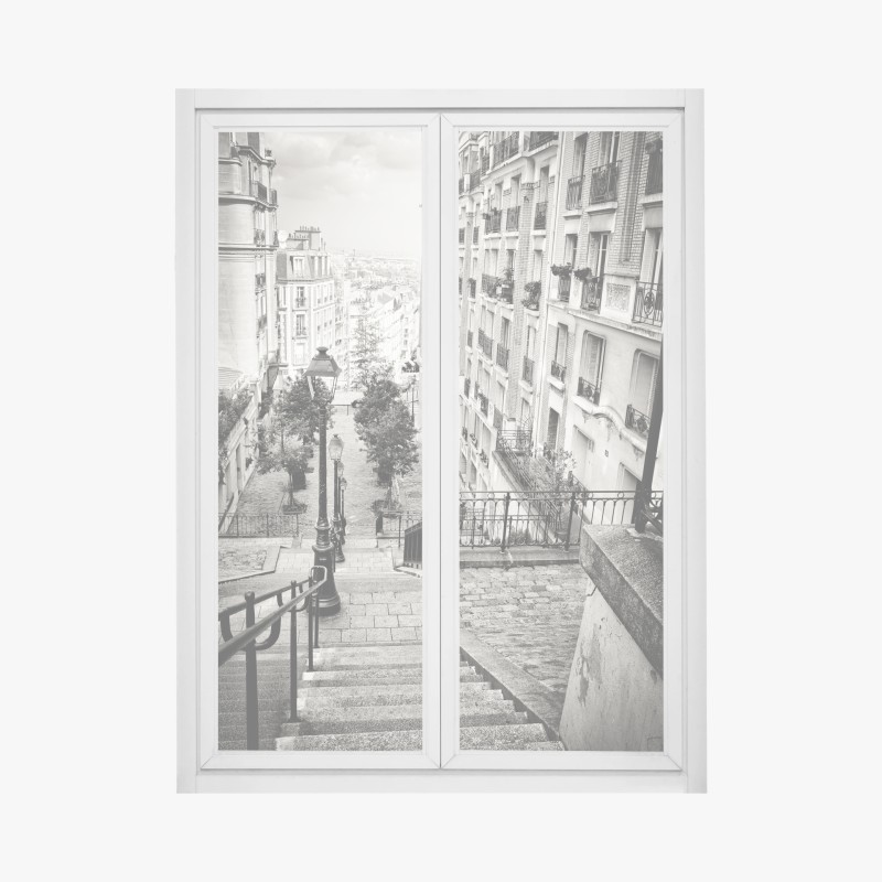 Fensteraufkleber zarte löwenzahnsamen in monochrom – Wallnifity®