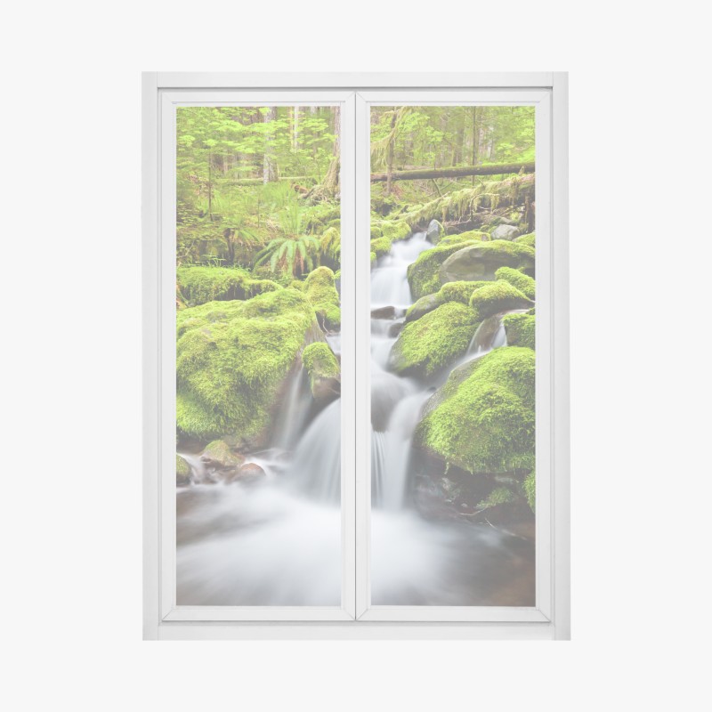 Fensteraufkleber luftpanorama der küste von Teneriffa mit dem Mount Teide – Wallnifity®