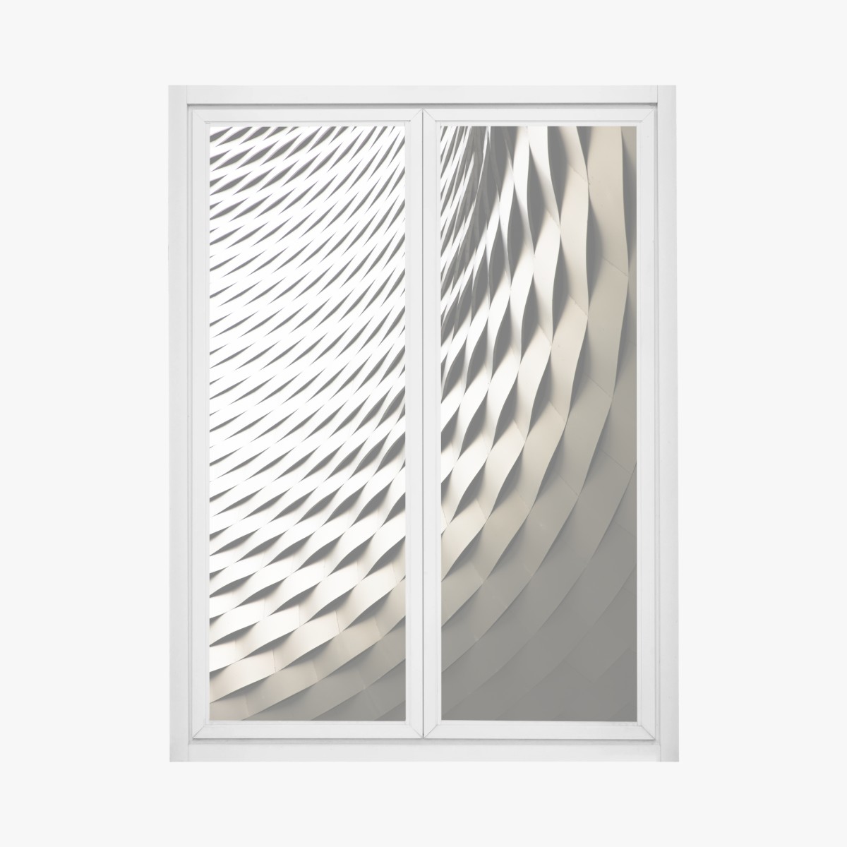 Fensteraufkleber modernes geometrisches architekturmuster – Wallnifity®