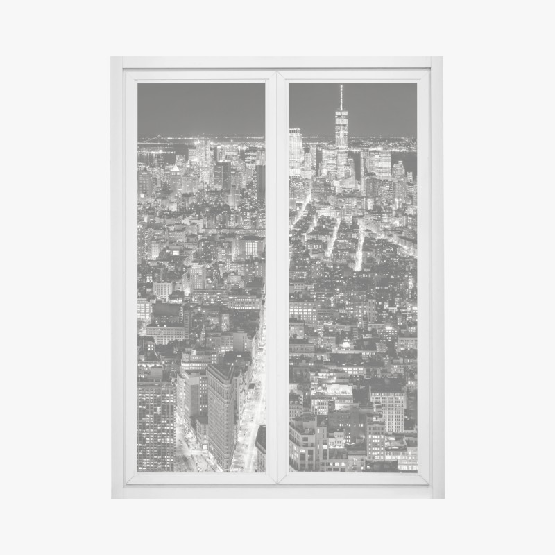 Fensteraufkleber nebliger morgen am Lacu Rosu – Wallnifity®