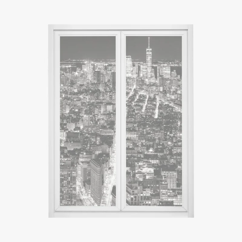 Fensteraufkleber lila makroblüte mit tautropfen – Wallnifity®