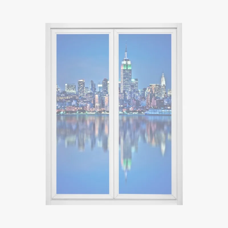 Fensteraufkleber geschwungene betontreppe im schatten – Wallnifity®